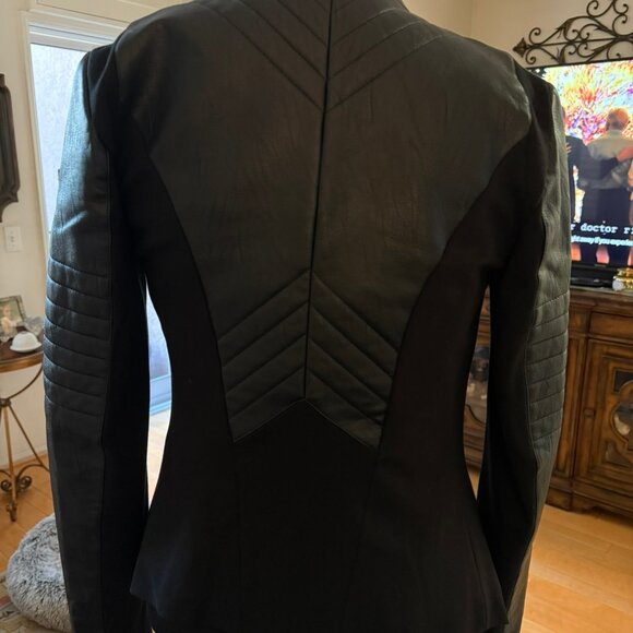 Blanc Noir Drape Front Jacket - Picture 6 of 9